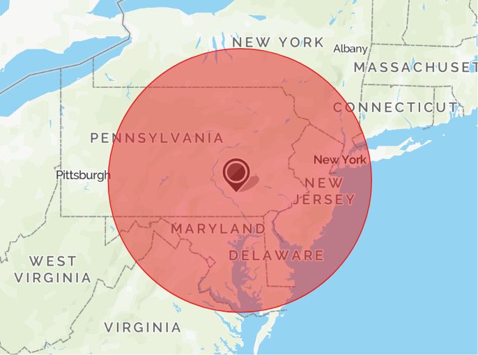 Delivery map